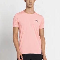 Adidas Pink Slim Fit Printed Sports T-Shirt-image-96