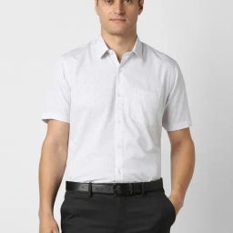 Peter England White Regular Fit Printed Shirt-image-63
