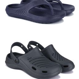 DRACKFOOT Men Set Of 2 Stylish Clogs & Thong Flip-Flops-picture-9