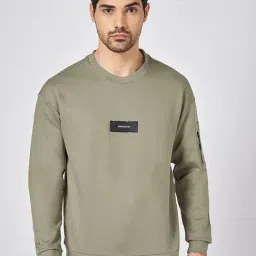 Street 808 By Pantaloons Green Loose Fit Printed Sweatshirt-picture-11