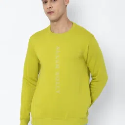 Allen Solly Sport Green Cotton Regular Fit Printed Sweatshirt-image-66