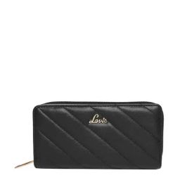 Lavie Eli Black Quilted Zip Around Wallet for Women-picture-36