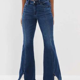American Eagle Outfitters Blue Mid Rise Bootcut Jeans-image-36