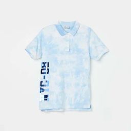 Fame Forever by Lifestyle Kids Blue & White Cotton Printed Polo T-Shirt-image-26
