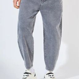 Styli Grey Cotton Regular Fit Jeans-image-62