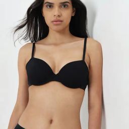Wunderlove by Westside Black Striped Underwire Bra-picture-17