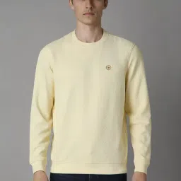 Louis Philippe Yellow Regular Fit Sweatshirt-image-13