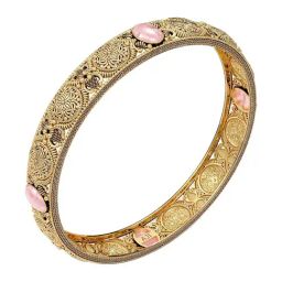 Joyalukkas 22k (916) Timeless Floral Gold Bangle For Women-image-76