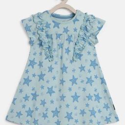 Beverly Hills Polo Club Kids Blue Printed Dress-image-55