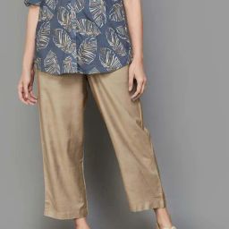 Melange by Lifestyle Beige Low Rise Palazzos-picture-47