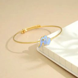 Malabar Gold & Diamonds 18k Yellow Gold Bangle For Kids Girls-image-13