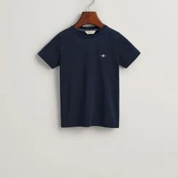 Gant Boys Blue Cotton Solid T-Shirt-image-29