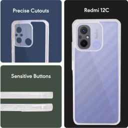 Sprig Back Cover for Redmi 12c (Transparent) image 2