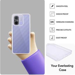 Sprig Back Cover for Redmi 12c (Transparent) image 4