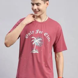 Monte Carlo Pink Regular Fit Printed T-Shirt-image-57