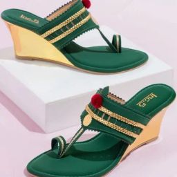 Inc.5 Women's Green Kolhapuri Sandals-image-82