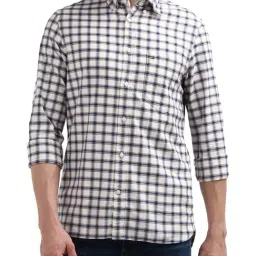 Tommy Hilfiger Ancient White & Multi Slim Fit Checks Shirt-picture-42