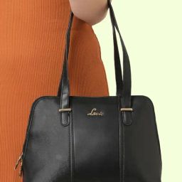 Lavie Black Textured Medium Handbag-image-68