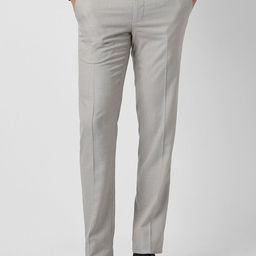 Van Heusen Men Slim Fit Mid-Rise Formal Trousers-image-73