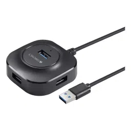 Zebronics USB Hub with LED Indicator Black 4 x USB 3.0 ABS, ZEB-400HB-26