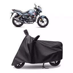 Auto Pearl Polyester Two Wheeler Cover for Hero Xtreme (Grey)-image-39