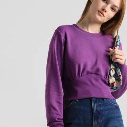 Only Purple Relaxed Fit Sweatshirt-image-7
