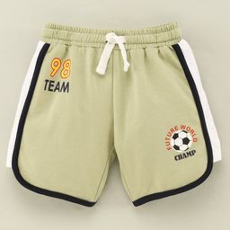 ToffyHouse Mid Thigh Shorts Football Print - Green-image-25