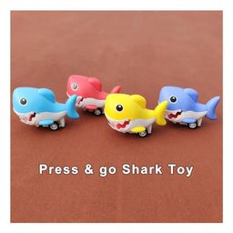YAMAMA Shark Press and Go Vehicle Toy For Kids Interactive And Engaging Toys For Kids And Toddlers Pack of 4 - Multicolor-26