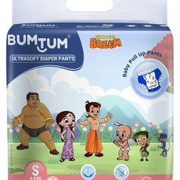 Bumtum Chota Bheem Baby Diaper Pants with Leakage Protection - 78 Pieces-5