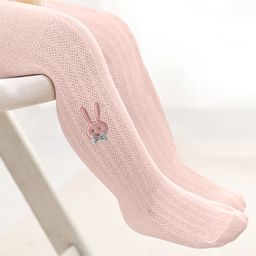 SYGA Cotton Mesh Rabbit Detail Stockings - Pink-picture-43