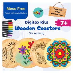 Digitox Kits Coaster Painting Kit with Acrylic Markers-21