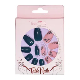 BEROMT Set Of 12 Salon Finish Press On Nail Tip With Application Kit - BFN777CN-4
