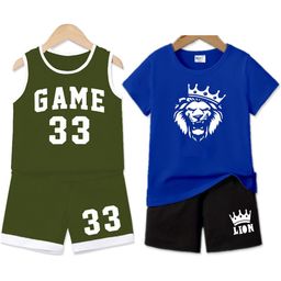 MRS NATURAL Boys Pack Of 2 Printed Pure Cotton T-shirt With Shorts-image-91