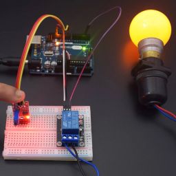 Control a Bulb using Relay Module and Touch Sensor Module-KT655Control a Bulb using Relay Module and Touch Sensor Module-KT655 image 3