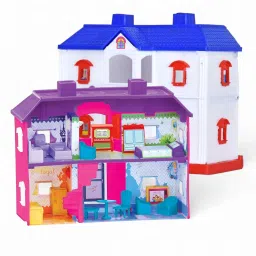 Best Doll House With Living Room, Bed, Bath Room, Dining Room, Furniture, 24Pcs-image-44