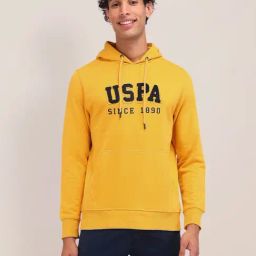 U.S. Polo Assn. Yellow Regular Fit Printed Sweatshirt-41