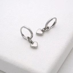 Ted Baker Silver Tiny Heart Drop Earrings for Women-20
