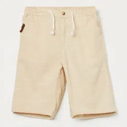 Fame Forever by Lifestyle Kids Beige Regular Fit Shorts-picture-0