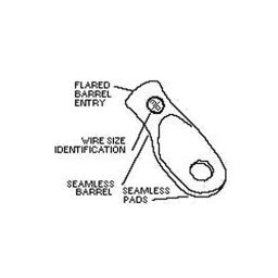 MOLEX Lug Terminals TERMINAL, COMPRESSION LUG, M9, 1AWG 19221-0238-image-5