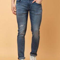Being Human Blue Slim Fit Distressed Jeans-image-50