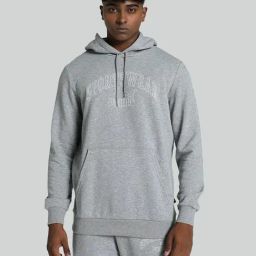 Puma Grey Regular Fit Printed Hooded Sweatshirt-image-13