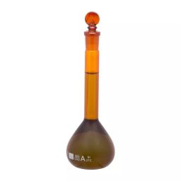 Supertek 25 ml Class A Volumetric Flask with NABL Certificate, Amber Color, 73.418.0025IS-image-17