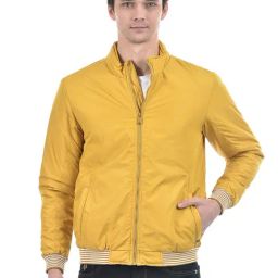 Numero Uno Musturd Regular Fit Jacket-image-99