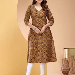 Cotton Culture Brown Cotton Printed Kurta-picture-42