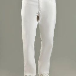 Tommy Hilfiger Off-White Cotton Slim Fit Jeans-picture-27