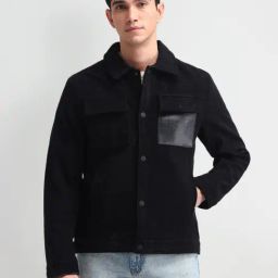 Arrow Sport Black Regular Fit Jacket-image-91