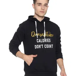 Campus Sutra Black Hooded Sweatshirt-picture-34