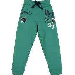 Plum Tree Kids Green Printed Joggers-image-70