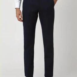 Van Heusen Navy Slim Fit Trousers-image-82