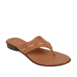 Rocia by Regal Women's Tan Thong Wedges-image-15